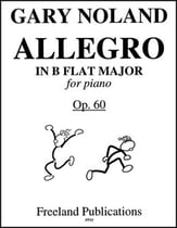 Allegro in B Flat Major Op. 60 piano sheet music cover